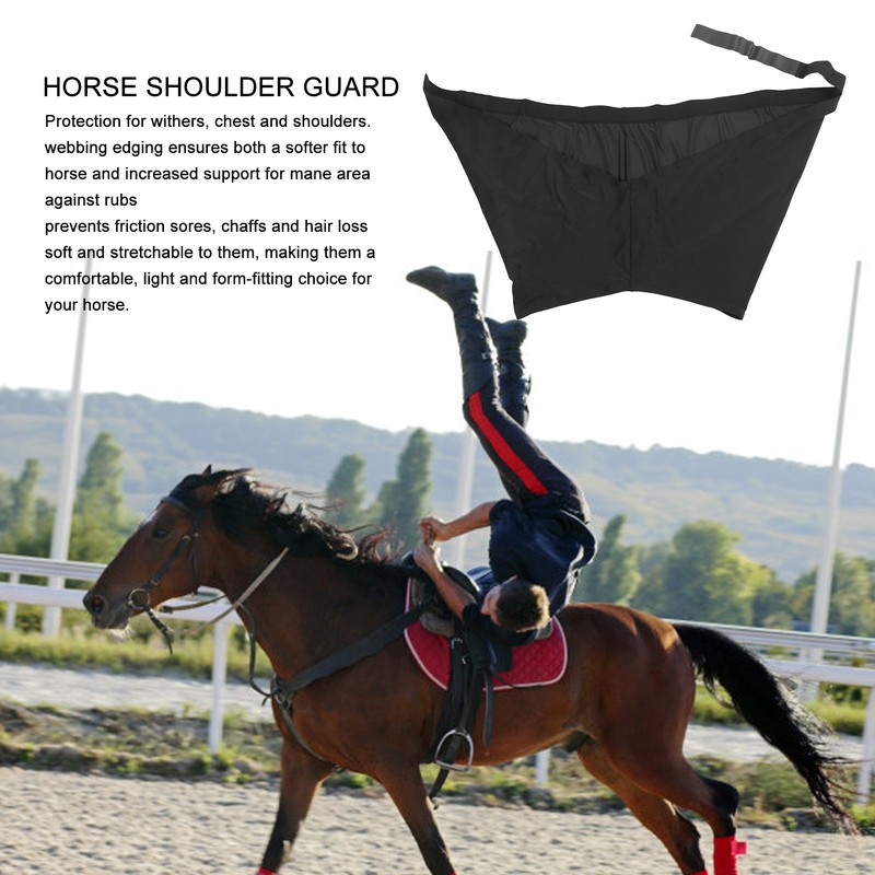 Stretch Horse Shoulder Guard Anti Rub Bib Chest Saver Wither
