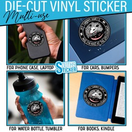 (3Pcs) My Tummy Hurts and I'm Mad at The Government Stickers Funny Possum Opossum Stickers 3" Waterproof Die-Cut Vinyl Sticker for Laptop Water Bottle Phone Car Sticker Gifts 3 Inches