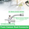 DUSICHIN Foam Cannon Pressure Washer Gun Kit 4000 PSI Double