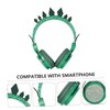 SHINEOFI Rhinestone Dinosaur Headset with Microphone Over Ear Headphones for