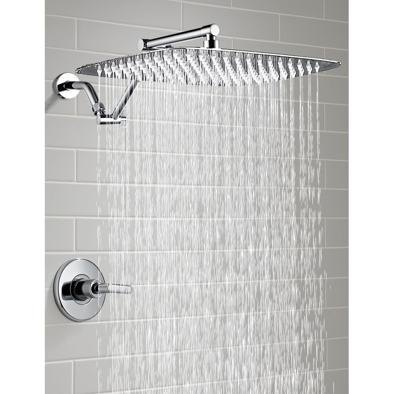 G-Promise All Metal 16 Inch Rain Shower Head with Adjustable