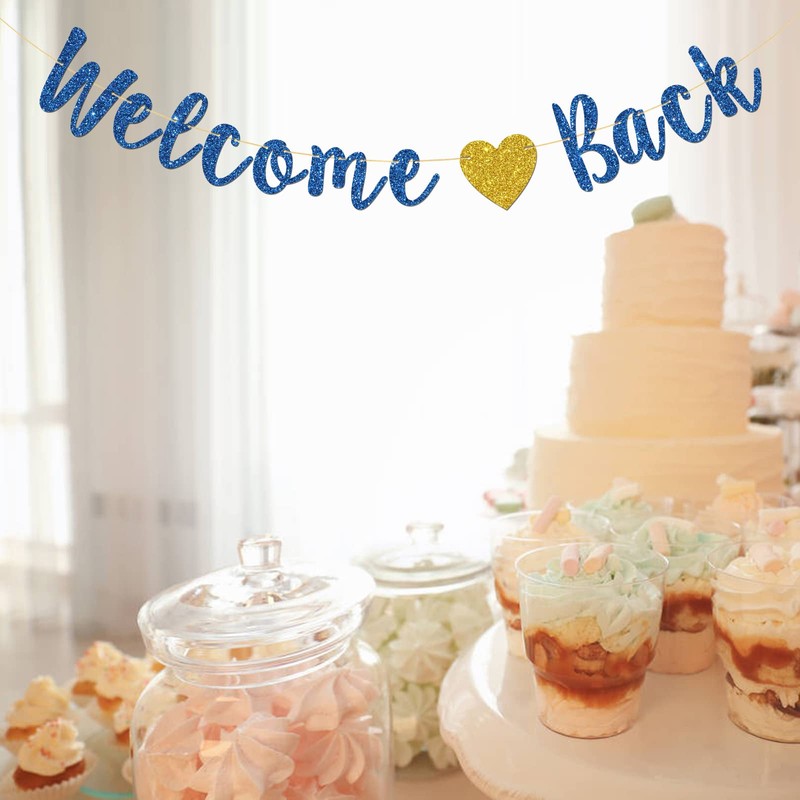 Welcome Back Banner, Home Theme Party, Back to School, Happy
