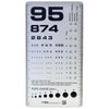 Pocket Eye Chart, 2 in 1 Snellen Eye Chart, Rosenbaum