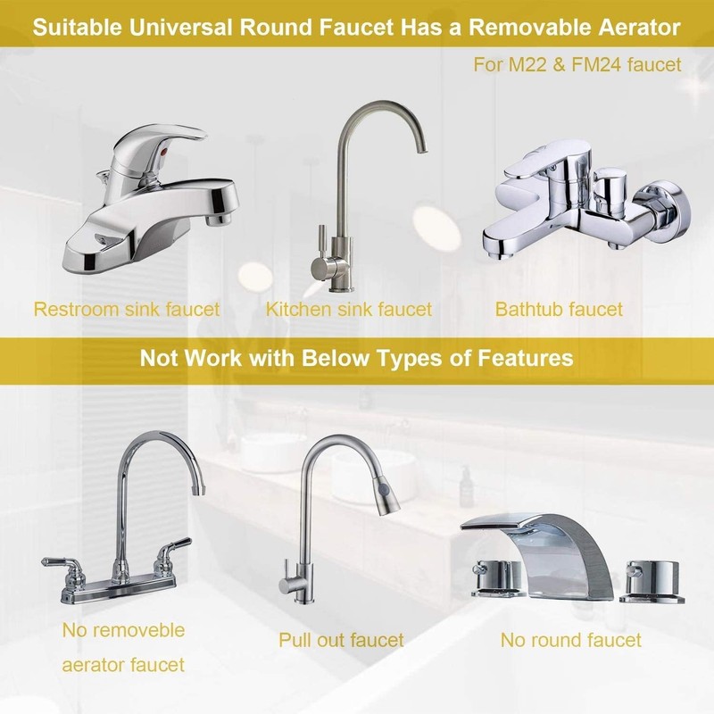 Sink Faucet Hose Sprayer Attachment with 5 Adapters - Dual
