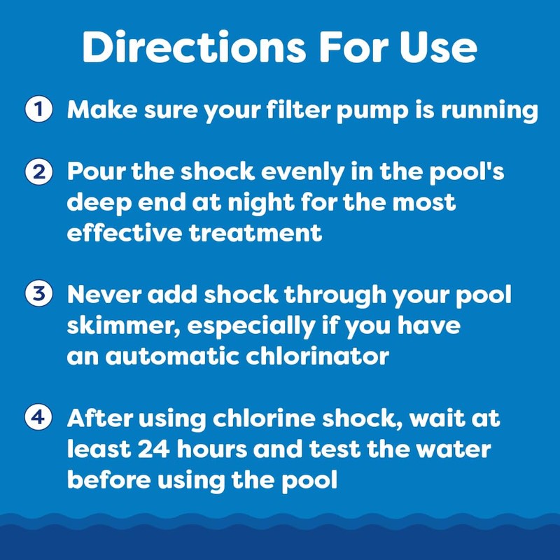 In The Swim Premium 3-in-1 Pool Shock - Di-Zap Contains