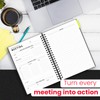Meeting Notebook for Work 8.5x11 – Professional Meeting Planner with