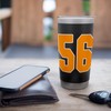 Orange Sports Number 56 Jersey Uniform Player Fan Stainless Steel