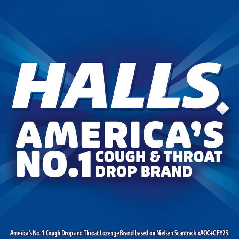 HALLS Cough & Throat Relief Cough Drops Variety Pack, 2