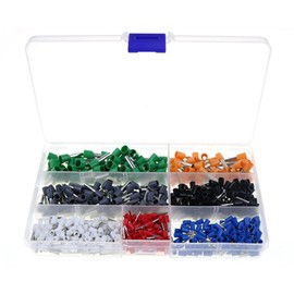 EPANO 600 Pcs Copper Wire Crimp Tube Connector Spade Insulated Cord End Cable Wire Terminal Kit DIY Hand Tool Set for 22-10AWG