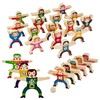 moopok Wooden Stacking Toys,16Pcs Circus Hercules Acrobatic Troupe Interlock Toy,Balancing