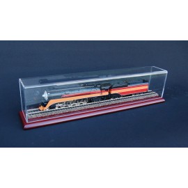 HO 18" Train Display Case with Wood Base