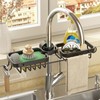 Faucet Drying Basket Aluminum Versatile Rustproof Sink Storage Holder Sponge