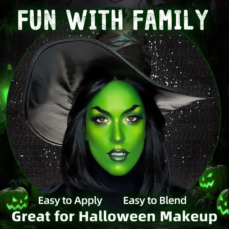 6 Colors Green Makeup Set