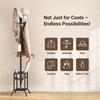 ELYKEN Coat Rack Freestanding, Coat Tree with Umbrella Holder, Metal