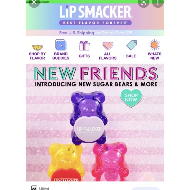 Lip Smacker Claire’s purple lip smacker teddy bear best friend