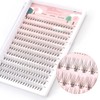FinyDreamy 10D Lash Clusters 240pcs Individual Lash Extensions Natural Cluster