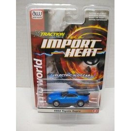 Auto World SC391-3B Import Heat 1994 Supra HO Scale Electric Slot Car - Blue with Black