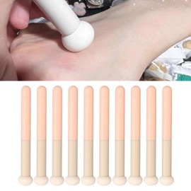 Natudeco 10 Pieces Concealer Brushes Makeup Brushes Cosmetic Brushes Natural Soft High Concealer Professional Cosmetic Concealer Brush for Dark Circles and Acne Markers