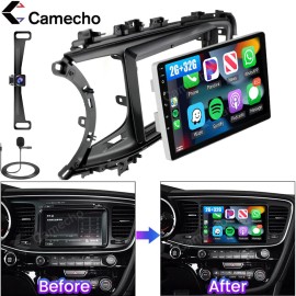 Camecho FOR KIA OPTIMA K5 2011-2015 ANDROID 13 APPLE CARPLAY 9" CAR STEREO RADIO GPS FM