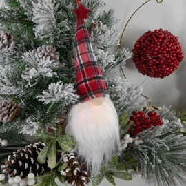Casa e Benessere Kit 2 Pieces Scandinavian Christmas Gnomes Tomte Home Decor Christmas Doll Elves Hanging Christmas Ornaments Window Decorations Christmas Decorations Decorations (Elves XL x2 18cm