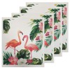 Swedish Dishcloth Kitchen Absorbent Sponge Cloths Fast Dry Dish Towels Set Cleaning Wipes (Flamingo A)
