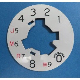 Western Electric telephone #2 dial plate notchless laminate