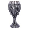 Nemesis Now U4708P9 Grey Scale Dragon Claw Goblet 16.7cm, Resin w. Stainless Steel