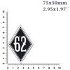 EXPRESS-STICKEREI Biker Patches 62 MC Motorcycle Club Sew-On Biker Rank