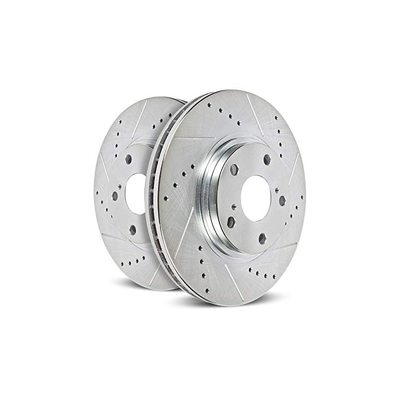 Power Stop AR8153XPR Front Drilled & Slotted Rotor Pair For