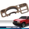 PIT66 Beige Dashboard Covers Compatible with Chevy Blazer S10 GMC