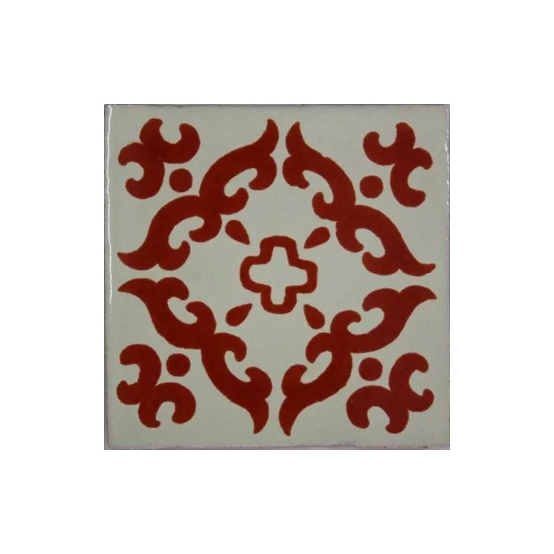 Fine Crafts Imports 4.2x4.2 9 pcs Terracotta Barroco Mexican Clay