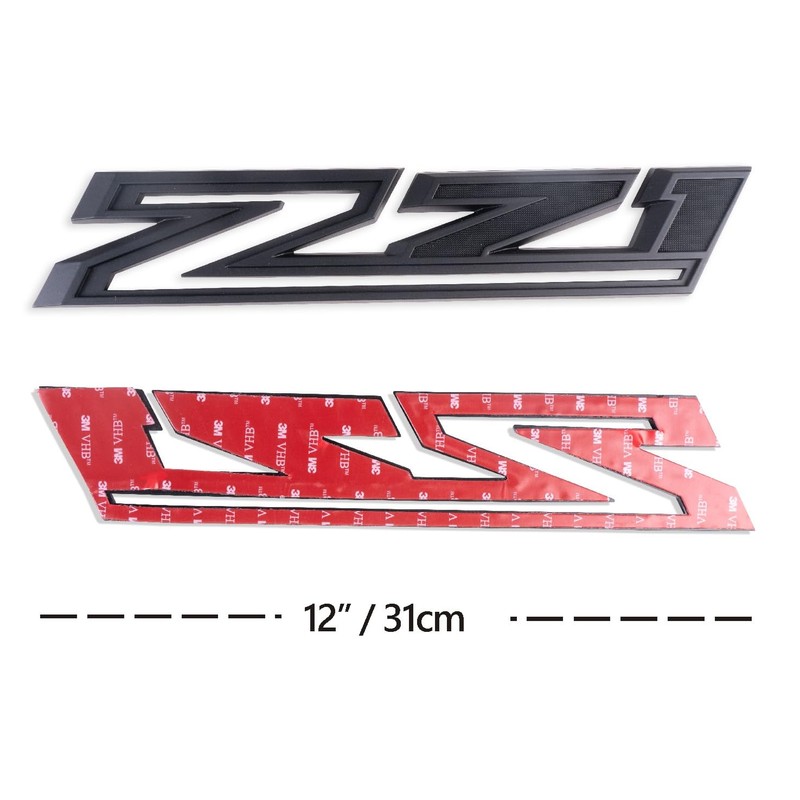2019-2023 New Z71 Emblem Badges for Silverado 2PCS (Matte Black)