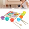 Children Wooden Clip Beads Puzzle Board Hands Brain Training Bead