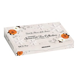 Bigelow Tea Bigelow Tea Seasonal Tea Collection, Caffeine Tea Variety Pack Gift Sampler, Holiday Tea Gift Set, 64 Count Box (Pack of 1), 64 Tea Bags Total