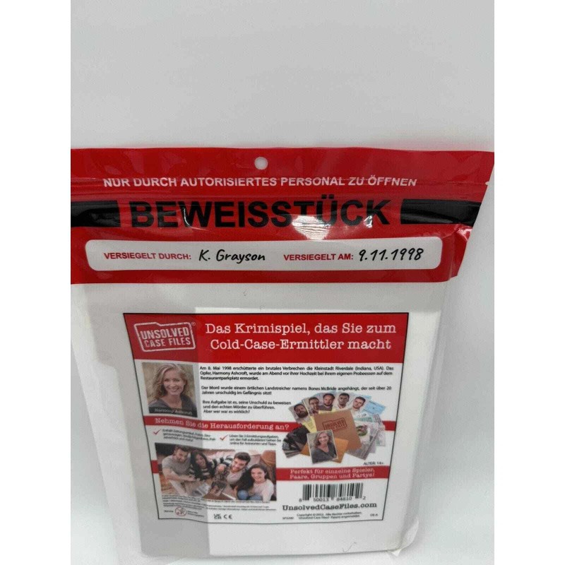 Unsolved Case Files Cold Case Murder Mystery Game Harmony Ashcroft