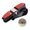 Glasses Holder for Car Visor,Fashion Bling Crystal Rhinestones Car Sun
