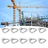 10pcs Silver Screw Nut 304 Stainless Steel Triangle Ring Nut