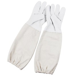 Sarini Beekeeping Gloves Goatskin Large Protective Gloves for Beekeeper with Vented Sleeves