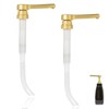 2-Pack Gold Sauce Pump Dispenser for 64 oz Bottles -