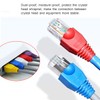 Aussel 10 Color 100PCS Soft Plastic Ethernet RJ45 Cable Connector