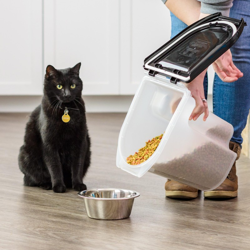 IRIS USA WeatherPro Airtight Pet Food Storage Container, Up to