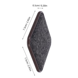 TEHAUX 4pcs Non Slip Furniture Pads Durable Skid Caster Feet Cups for Chairs Sofas Beds Protect Hardwood Floors with Easy Installation and Practical Design