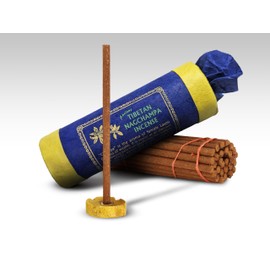 Natural Nagchampa Incense, Handmade in Nepal - Low Smoke & Scent - 30 Sticks with Wooden Burner