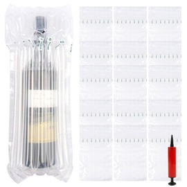 15 x Protection Air Bags for Wine Bottles + Air Pump - 7 Column Design with Maximum Shock Absorption, Easy Inflation for Safe Shipping & Storage