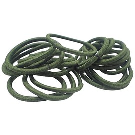 Topkids Accessories Mini Tiny Hair Ties for Adults and Kids, Small Hair Bands, Ponytail Holders, Kids Hair Bobbles, Small Hair Elastics, Girls Hair Accessories (18pcs Bottle Green)