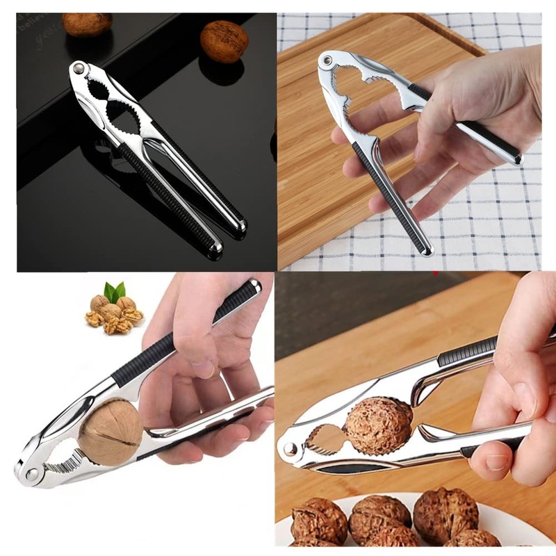 oujilet Nutcracker Pecan Cracker Nut Opener Lobster Cracker with Non