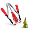 Hgkeke Double Lever Wine Corker, Effortless Metall Corker for Wine