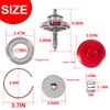 Servo Piston Assembly with Cover, Pin and Snap Ring for