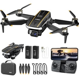 Super Enduring Brushless Motor Drone with Camera for Beginners, CHUBORY A68 WiFi FPV Quadcopter with 2K HD Camera, Auto Hover, 3D Flips, Headless Mode, Trajectory Flight, A68-US-250623-5
