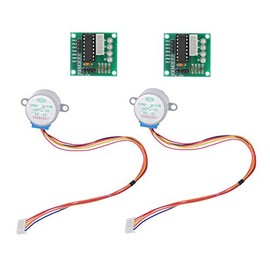 HUABAN 2pcs Stepper Motor 28BYJ-48 DC 5V with ULN2003 Driver Test Module Board
